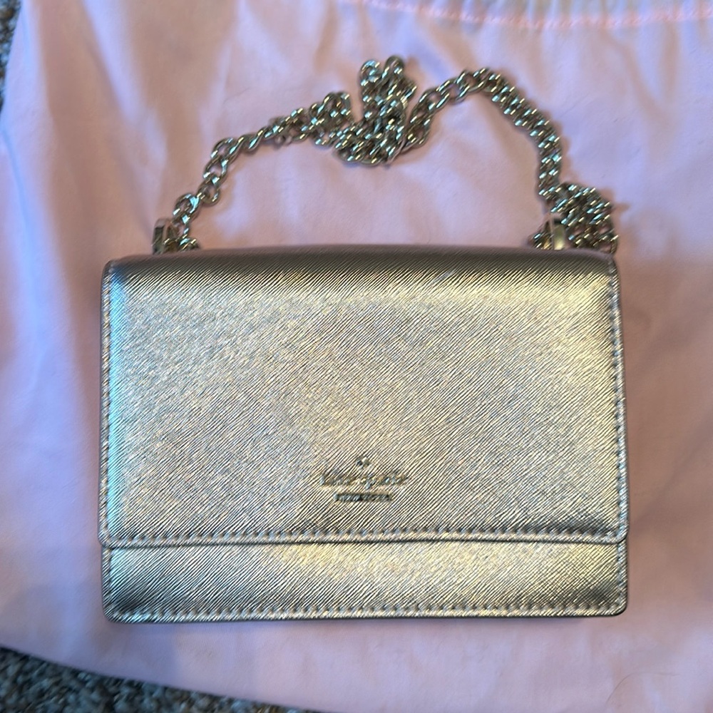 Kate Spade gold crossbody bag